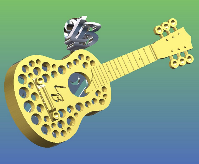 Image Guitare 3D