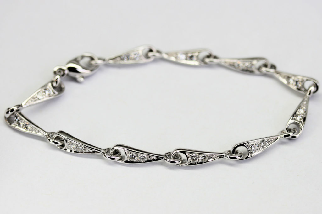 Bracelet Virgule Or diamant