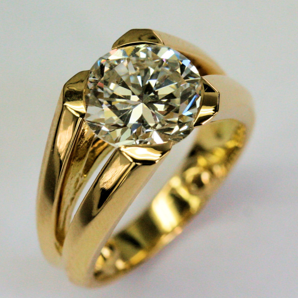 Solitaire OR Diamant 3.5 ct